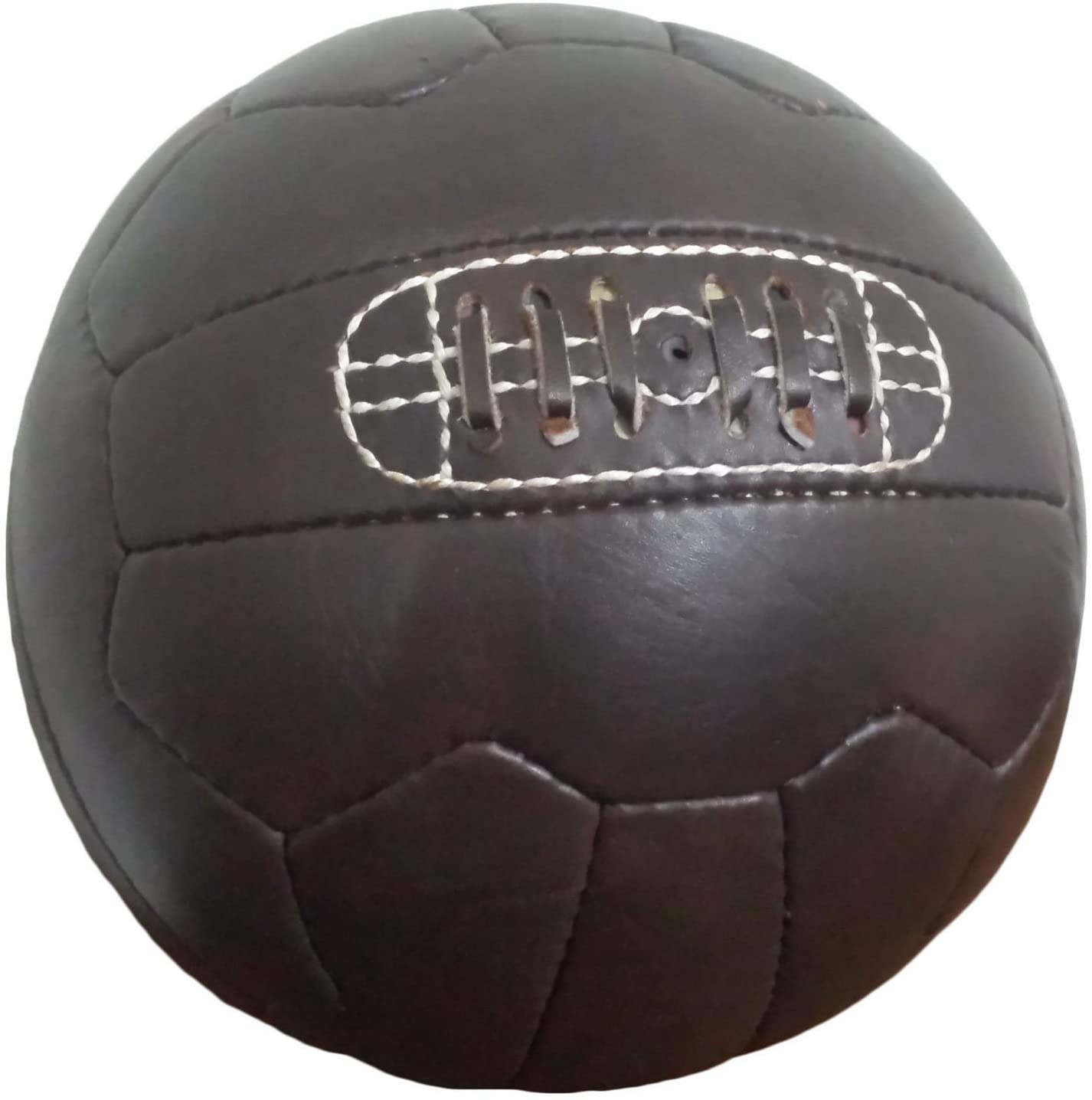 Vintage 1966 Soccer Ball - Dark Brown