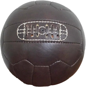 Vintage 1966 Soccer Ball - Dark Brown