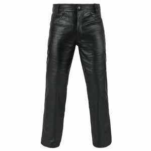 Genuine Leather Full Grain Motorbike Leather Pants, Motorcycle Style