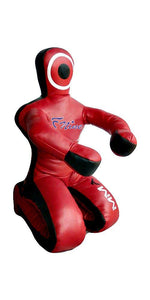 Fnine MMA Dummy Judo Grappling and Punching Bag (Syn Leather) | Sitting Position Hands On Front