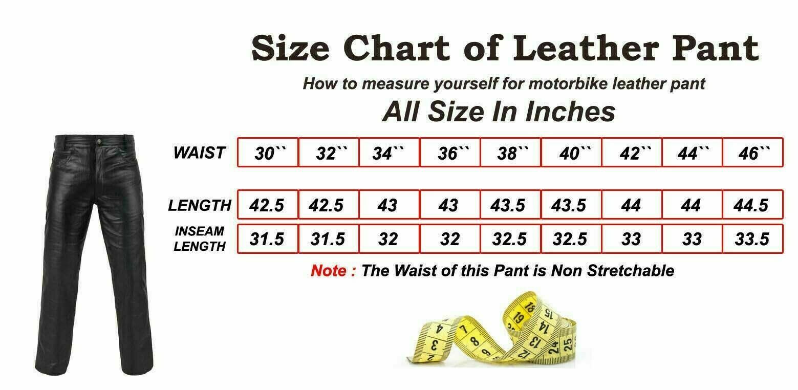 Genuine Leather Full Grain Motorbike Leather Pants, Motorcycle Style