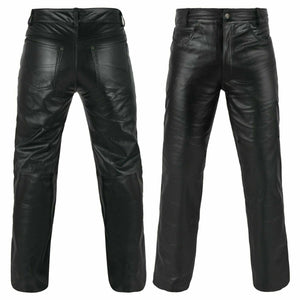 Genuine Leather Full Grain Motorbike Leather Pants, Motorcycle Style
